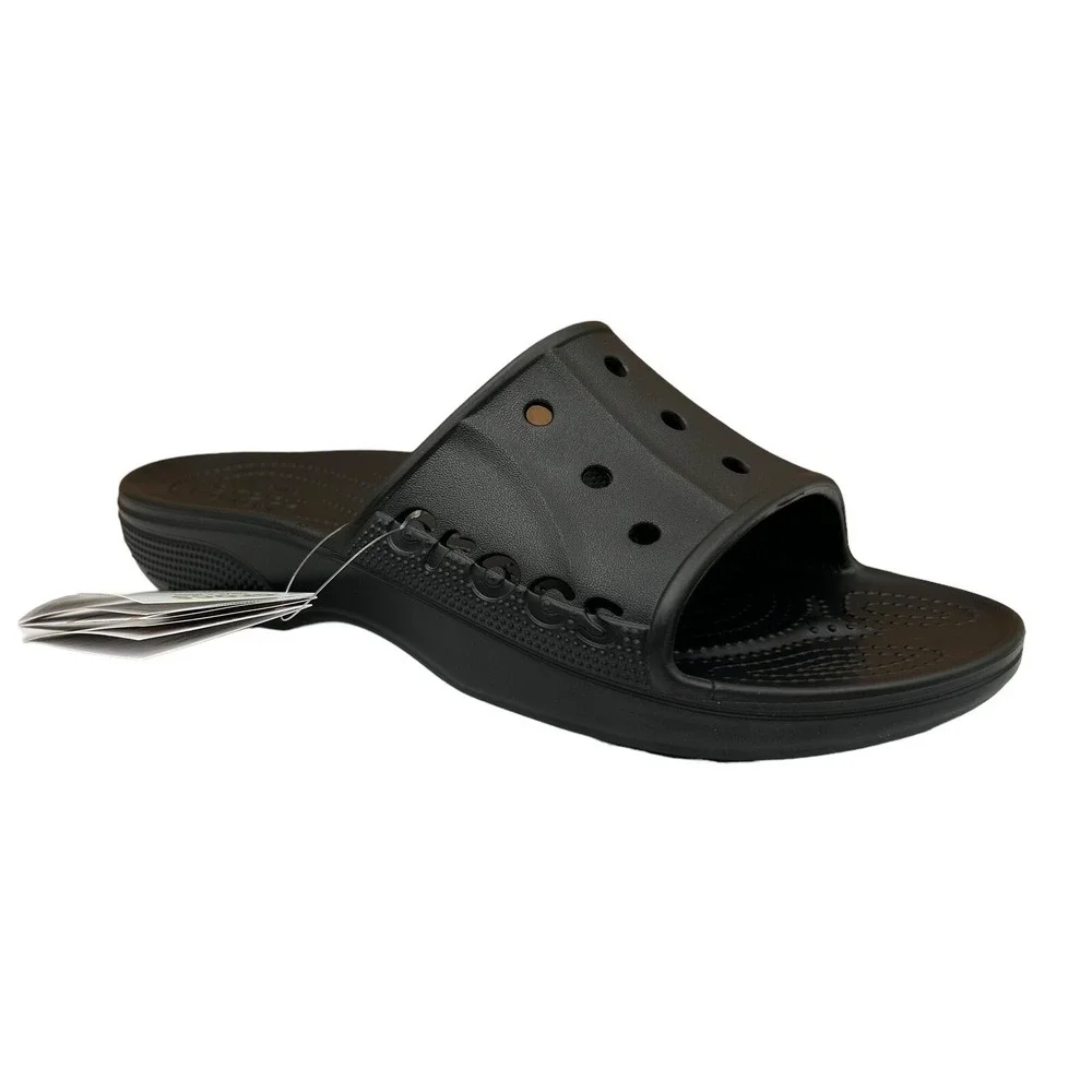 Crocs Baya II Mens Slide‎ Sandals Size 11 Black Lightweight Water Friendly